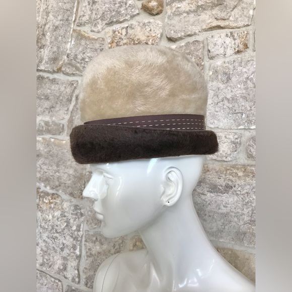Incredible Vintage 1950s 1960s Schiaparelli Paris Rare Felt Hat - Picture 10 of 16